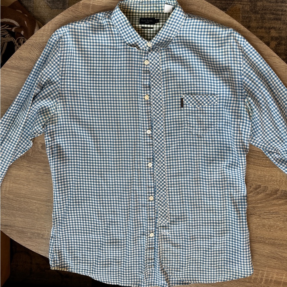 Paul Smith Blue and White Casual Button Down Shirt